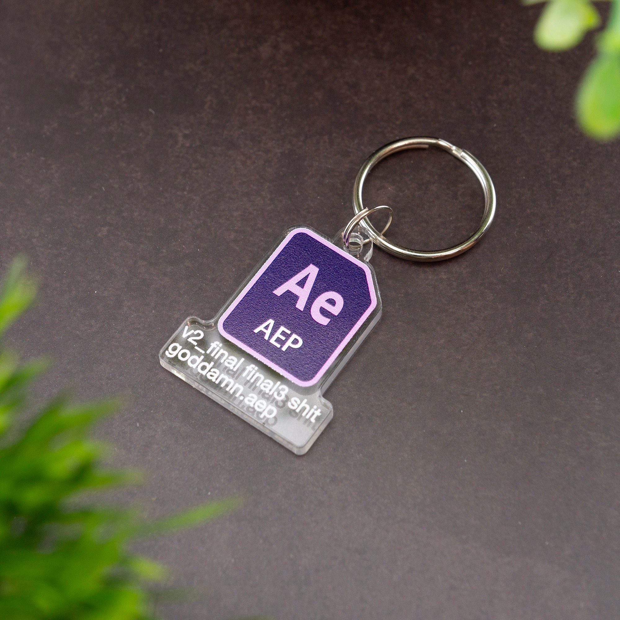 Graphic Designer Keyring Custom Message Keychain Designer Funny Novelty