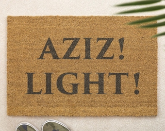 Aziz Light Doormat Funny Sci Fi Movie Quote Novelty Coir Door Mat Film Fan Gift New Home Housewarming Gift