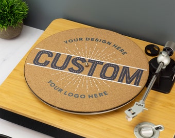 Alfombrilla antideslizante para tocadiscos de negocios con logotipo personalizado, alfombrilla antideslizante para DJ