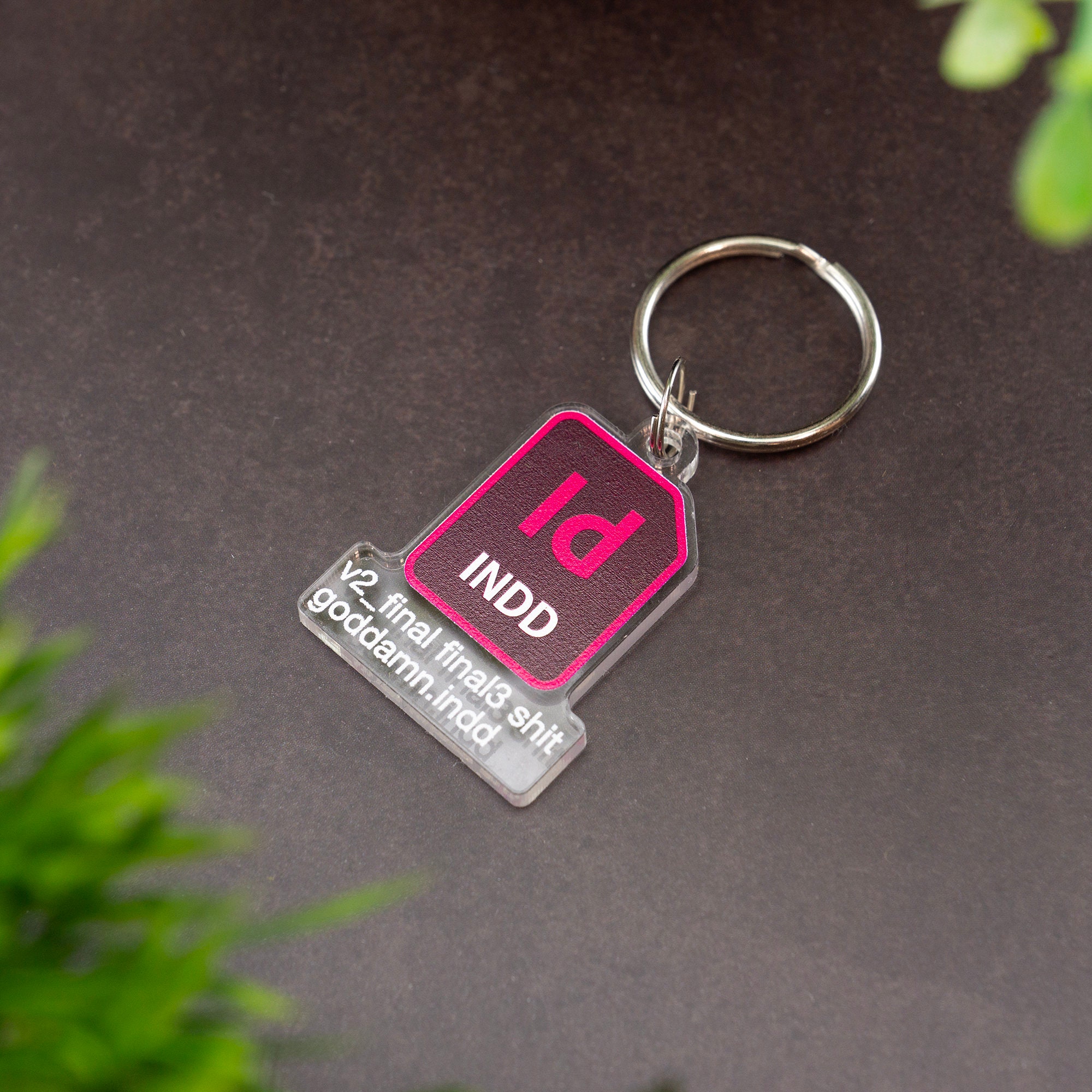Graphic Designer Keyring Custom Message Keychain Designer Funny Novelty