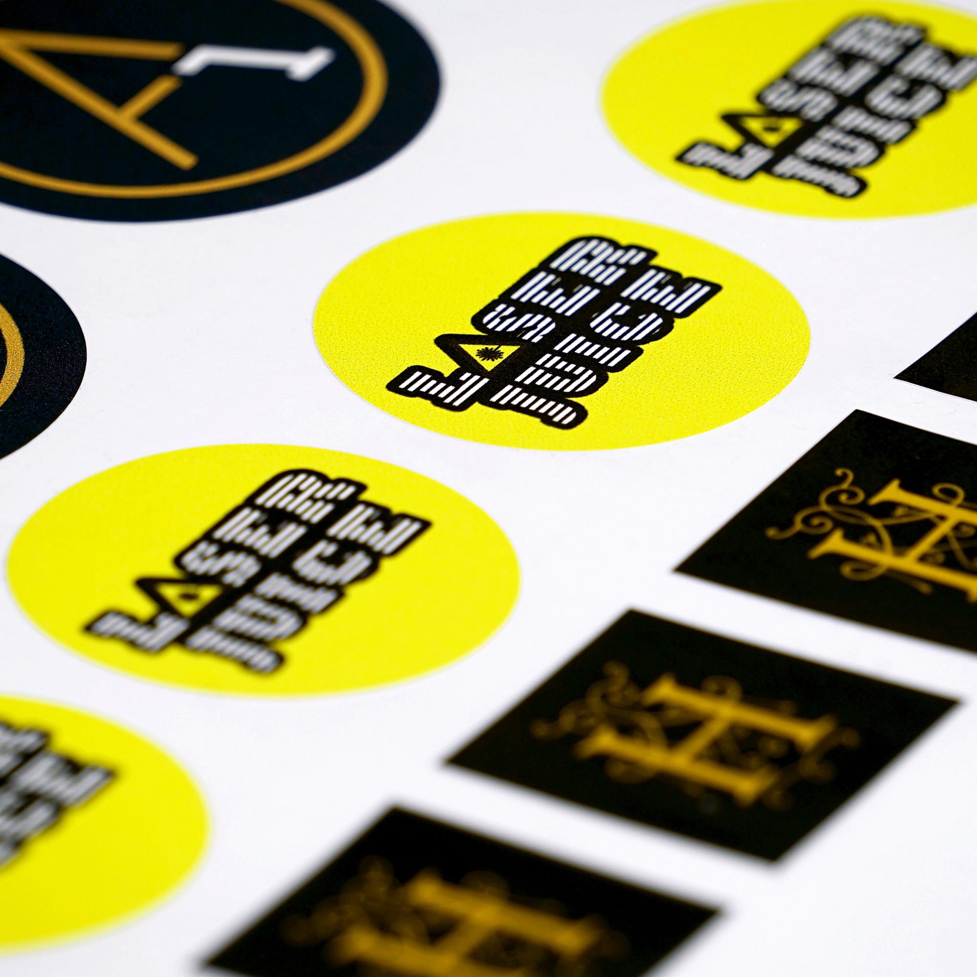 Incerease Sticker Professional Custom Logo Vinyl Sticker Labels Business Logo Printing Choice of Size ...