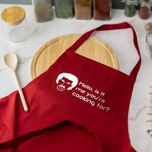 Avental estampado engraçado Lionel Ritchie Is It Me You're Cooking For Baking Home Chef Várias cores disponíveis
