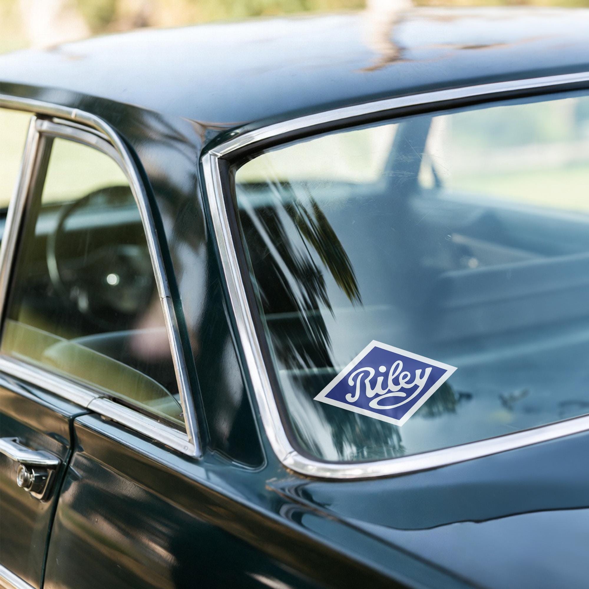 Riley Badge Sticker Riley Diamond Logo Classic Car Vinyl Decal Licensed ...