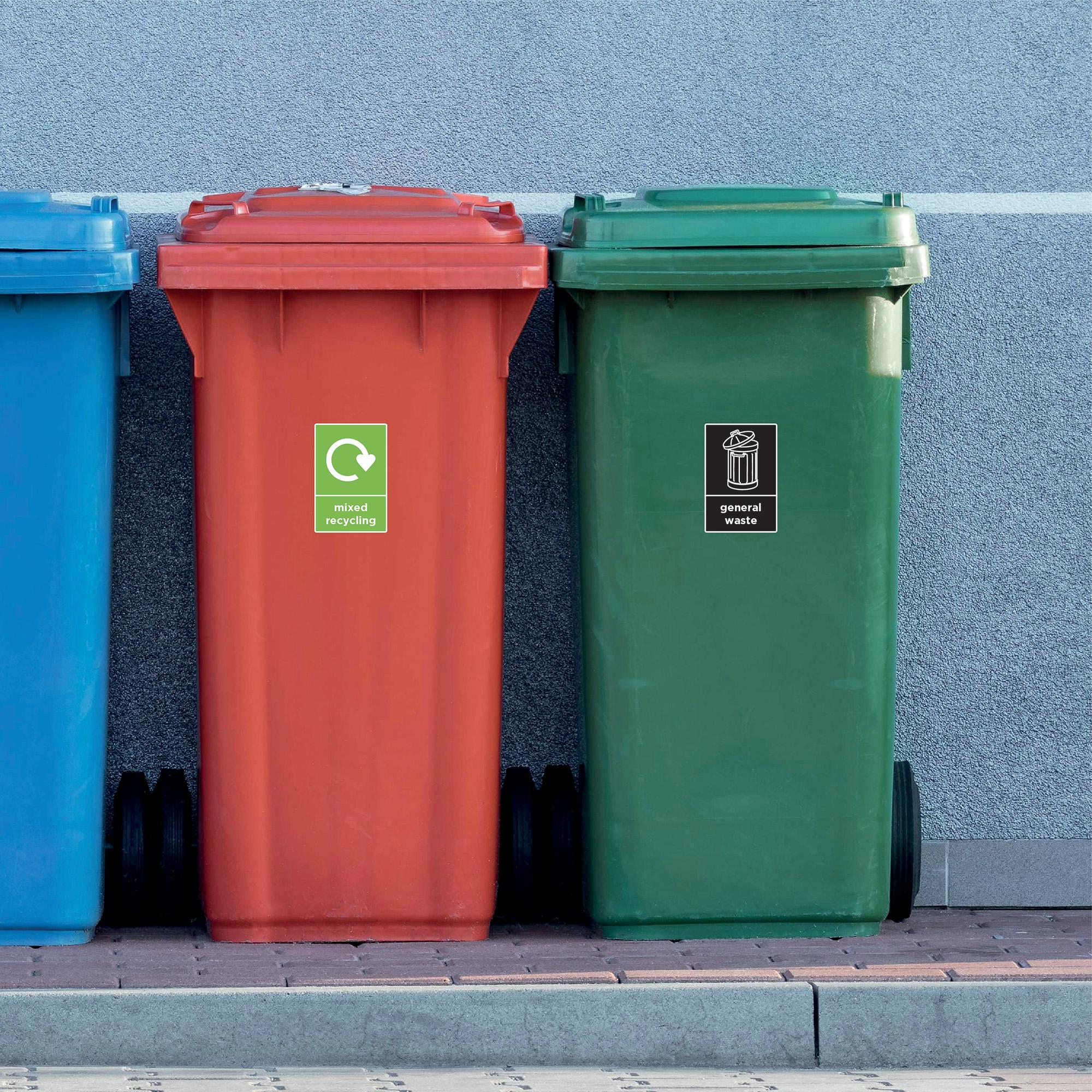 12 Etiquetas De Reciclaje Para Botes De Basura Para Clasific | Meses Sin Interés