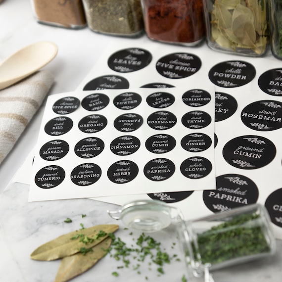 Étiquettes pour pots d'herbes et d'épices Etiquettes de rangement