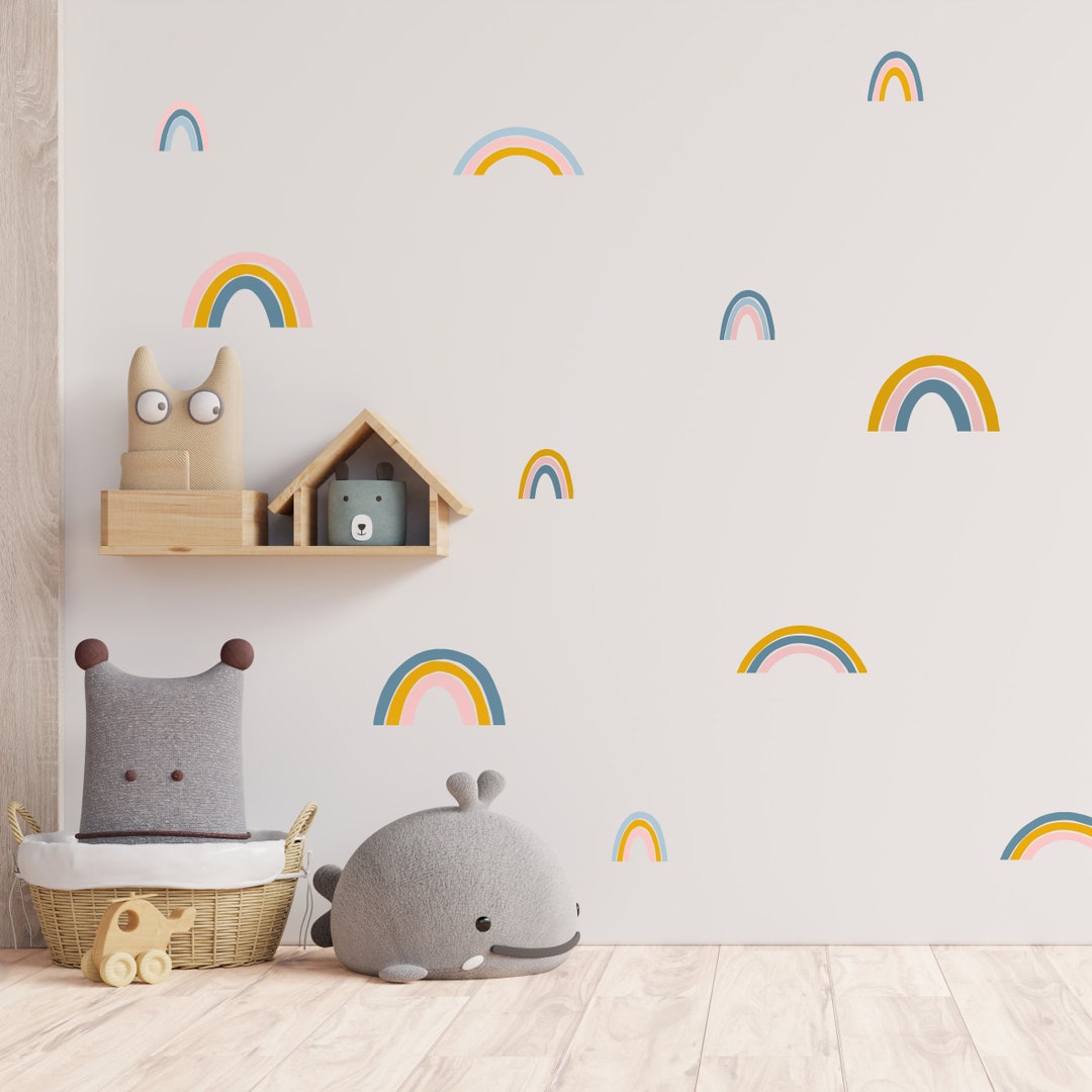 Rainbow Vinyl Wall Art Stickers Decals Kids Room Children's Bedroom Etsy