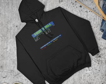 Personalised Teletext Football Score Hoodie Custom Result Retro Gift | Various Sizes & Colours | Unisex Fit | Made in the UK
