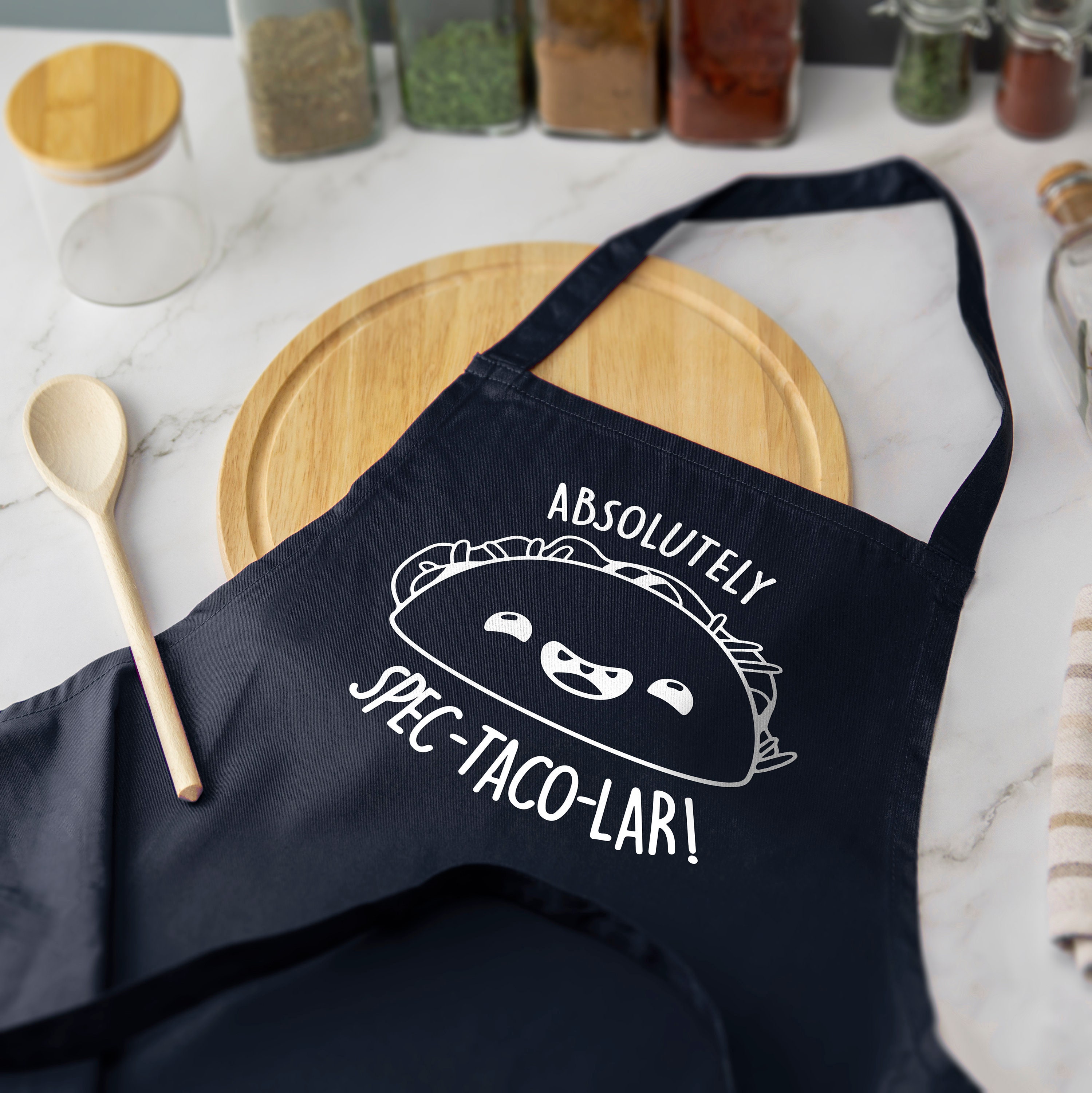 Grembiule Da Taco Divertente Per Uomini E Donne – Con Tasche, Per Cucina E Barbecue, Regalo Originale