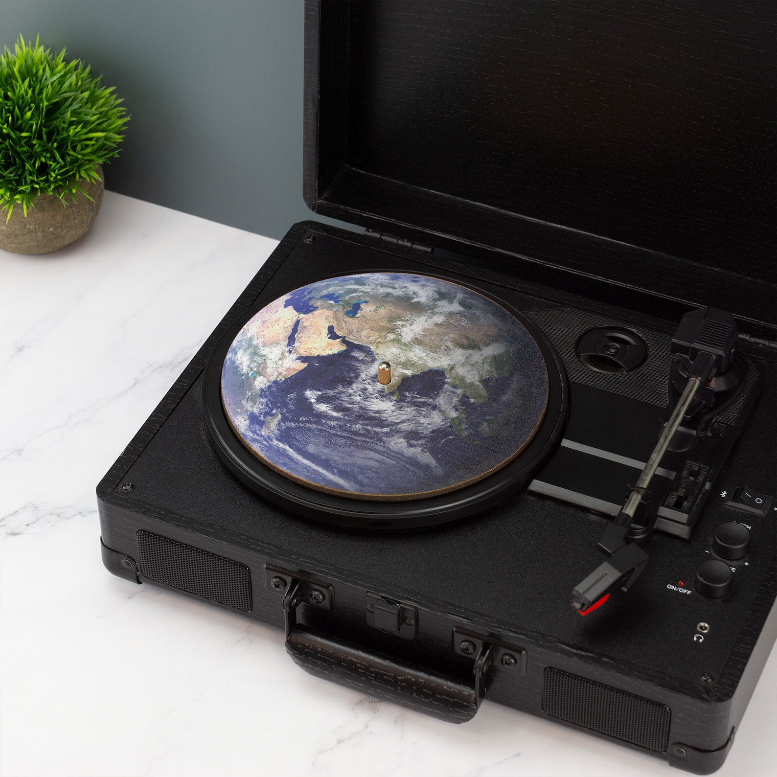 Earth Record Player Slip Mat Turn Table DJ Slip Mat - Etsy