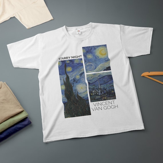 星月夜 ゴッホ Tシャツ クラシック絵画 ノベルティTシャツ 各種