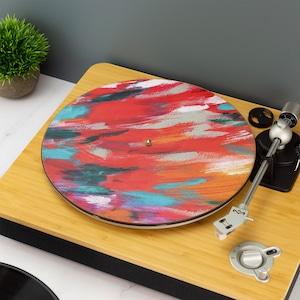 Paint Effects Record Player Slip Mat TurnTable DJ Slip Mat