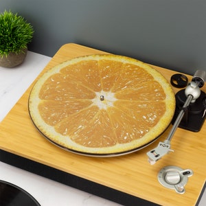 Orange Lime Lemon Fruit Record Player Slip Mat Turn Table DJ Slip Mat