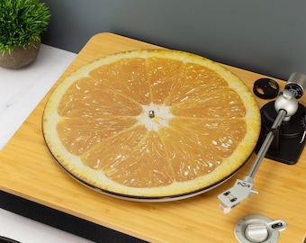 Orange Lime Lemon Fruit Record Player Slip Mat Turn Table DJ Slip Mat