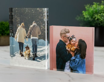 Personalised Photo Print Acrylic Block Plaque Your Image Printed