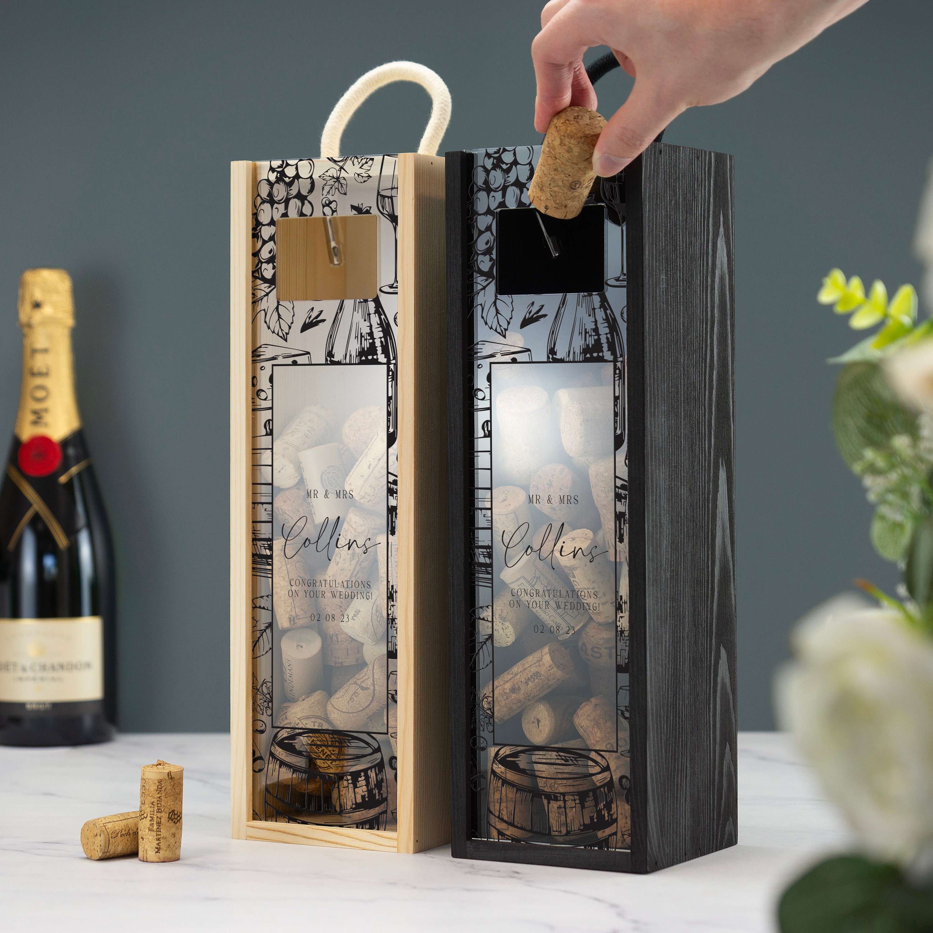Caja de almacenamiento para guardar corchos de vino, caja de recuerdos para  corchos de vino, regalo para coleccionistas de corchos de champán y  Prosecco - Etsy México, image size:3000x3000