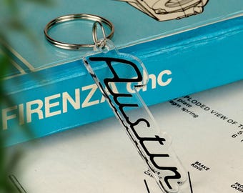 Llavero de coche Austin, llavero clásico británico, regalo. PRODUCTO CON LICENCIA OFICIAL.