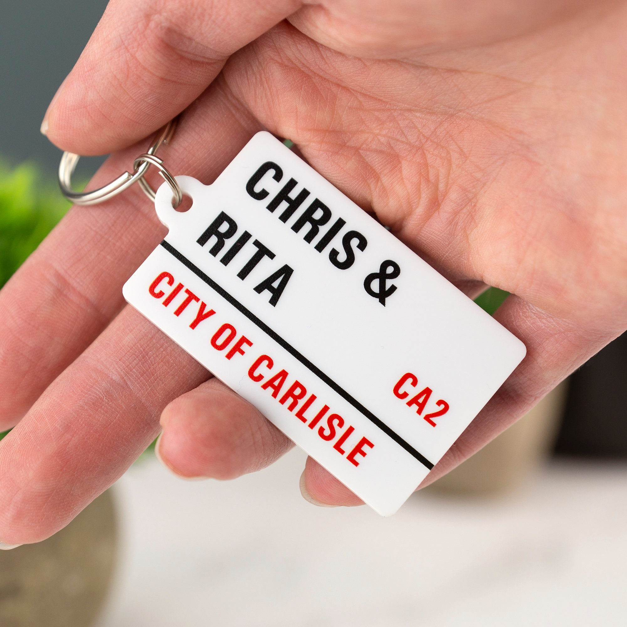 London Street Sign Keyring Custom Keychain Boyfriend Etsy