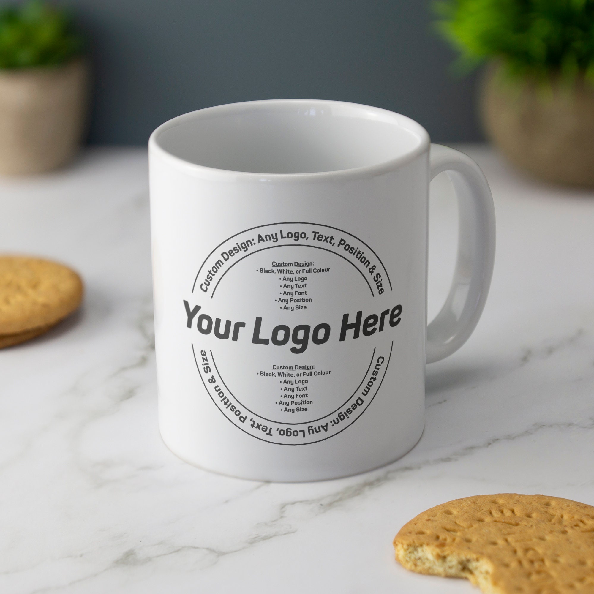 Custom Printed Mug Business Logo Custom Designs etc Etsy