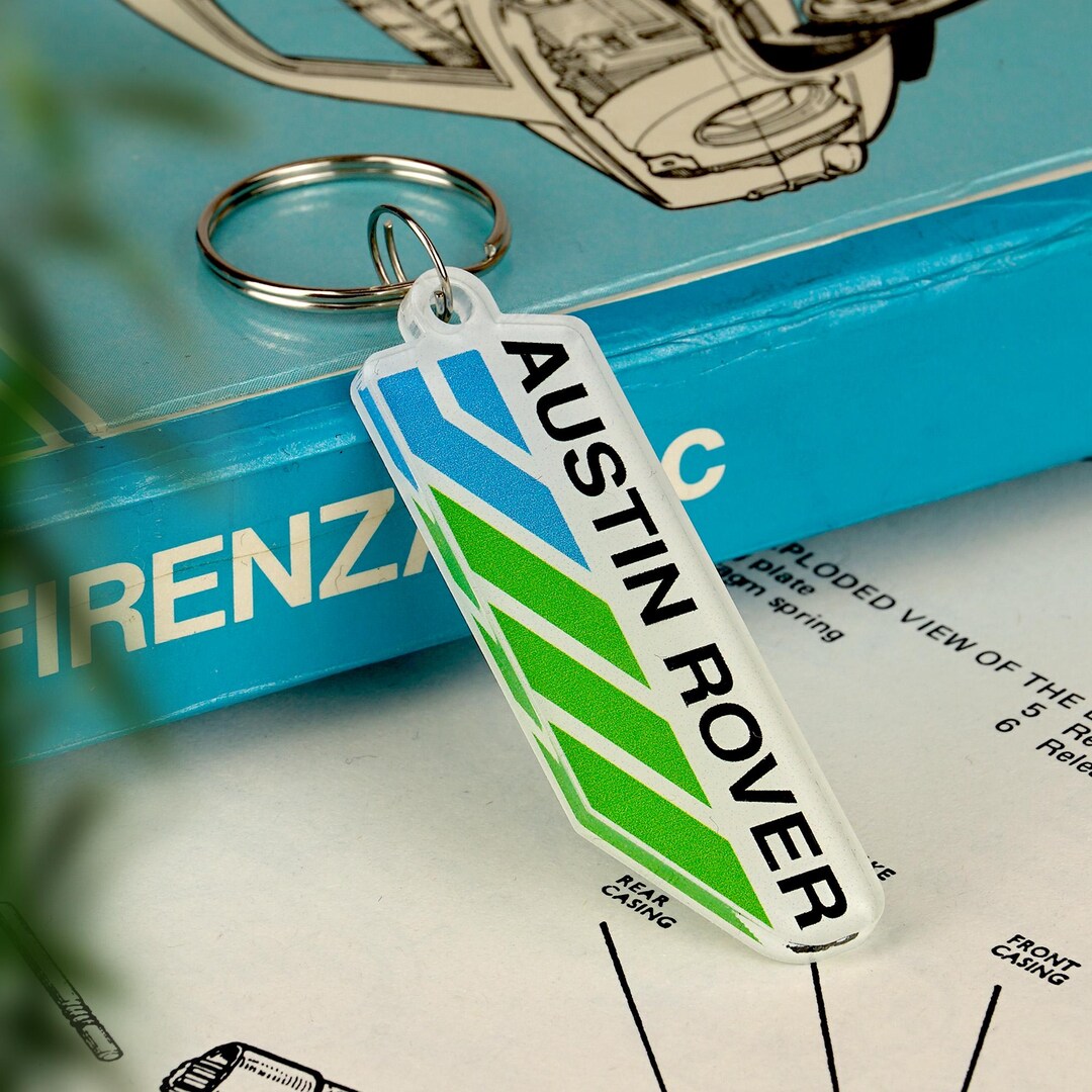 Austin Rover Badge Keyring Chevron Logo British Car Gift OFFICIAL ...