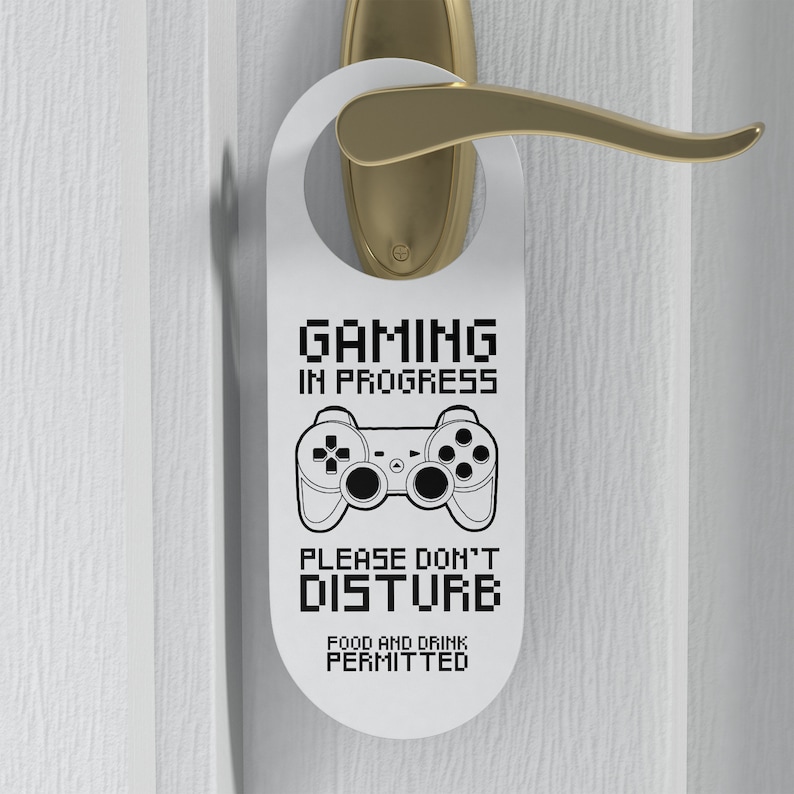 Personalised Kids Door Hanger Gaming Door Hanger Etsy UK