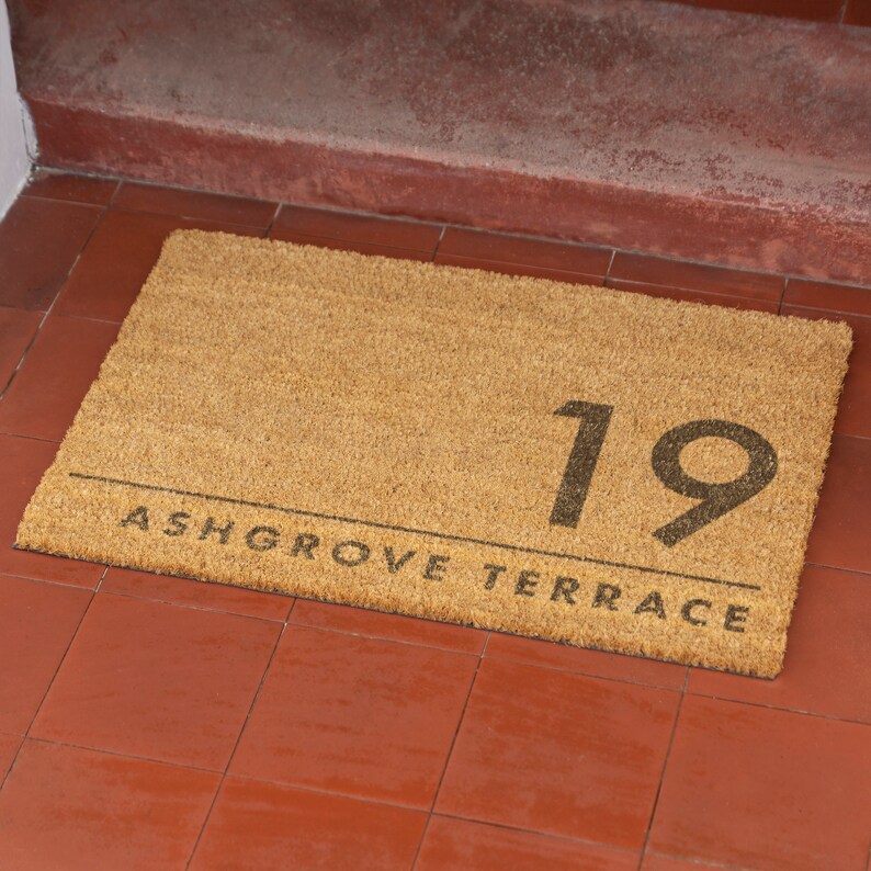 Brush Door Mat Personalised Front Door Mat Custom Printed Etsy UK
