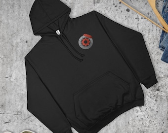 Brake Disc And Caliper Hoodie Technical Car Part Mechanic Gift Top | Various Sizes & Colours | Unisex Fit | Made in the UK