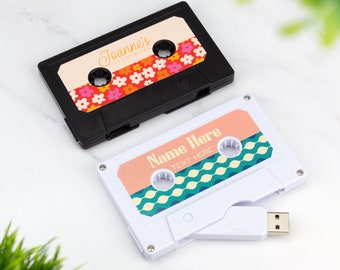 Unidad flash USB estilo casete de mixtape de 32 GB de almacenamiento