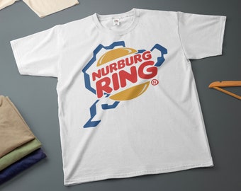 Nürburgring Burger T-Shirt Motard Moto Passionné de Voiture