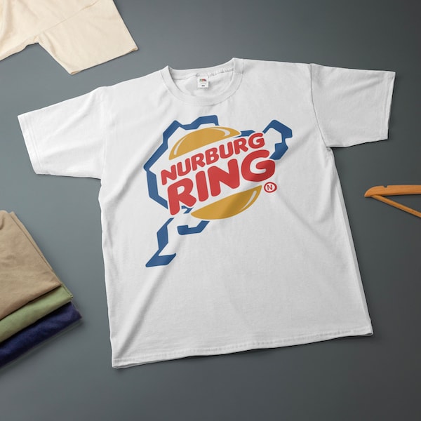 Nurburgring Burger T-Shirt Biker Motorcycle Car Enthusiast