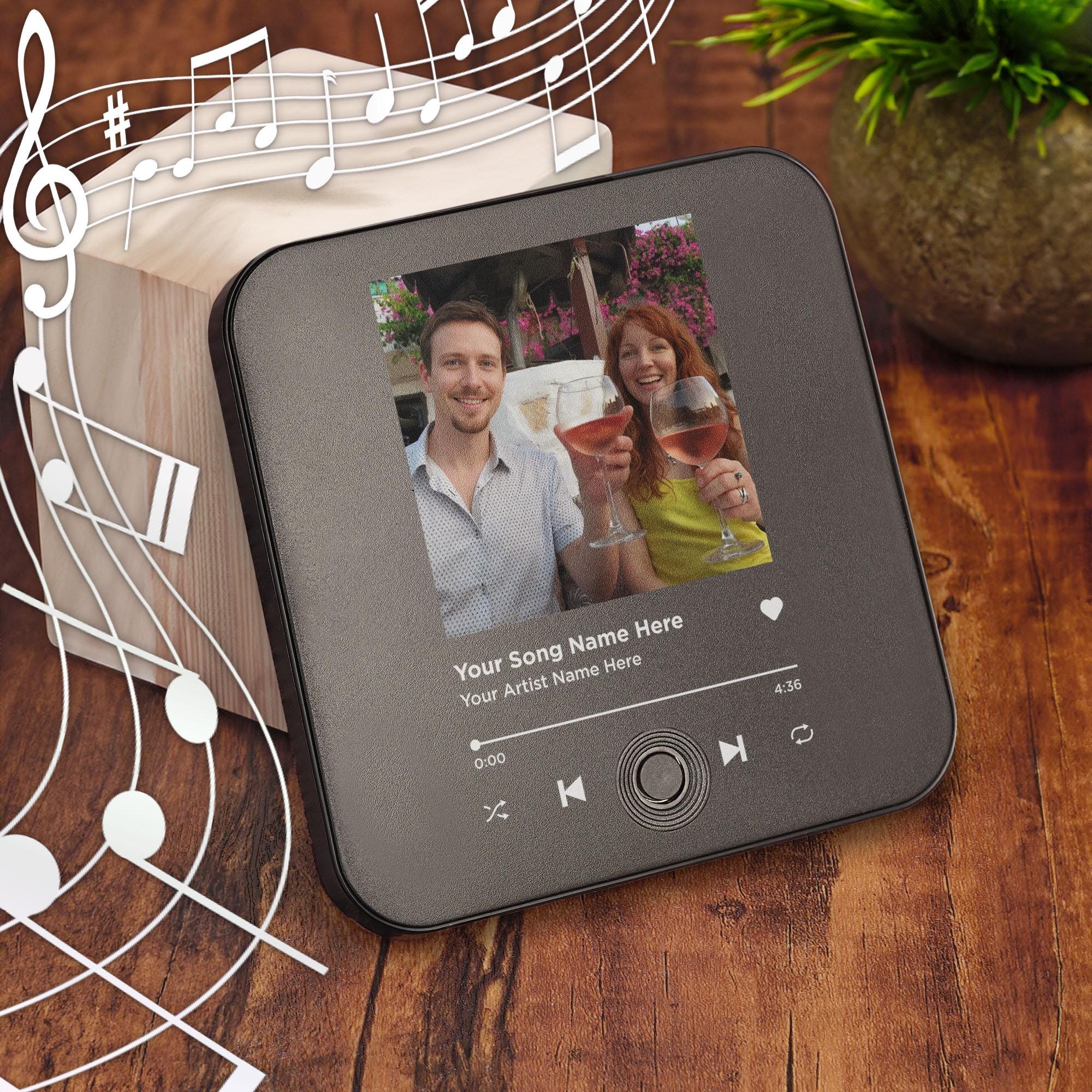 Music Photo Fridge Magnet Add Your Custom Audio or Sound Recording