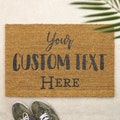 Brush Door Mat Personalised Front Doormat Custom Printed First Home Couple's Gift Your Text Here