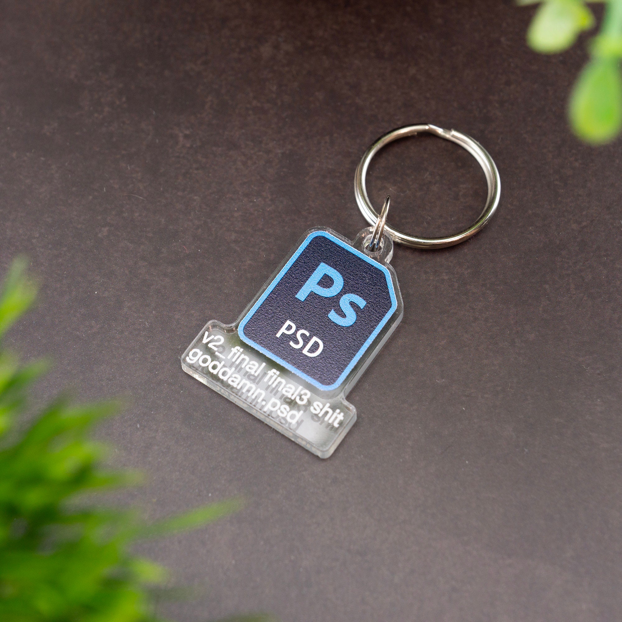 Graphic Designer Keyring Custom Message Keychain Designer Funny Novelty