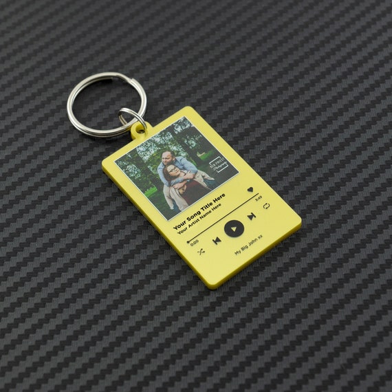 Customized Keychains with Photo Engraved | My Couple Goal Rough Surface