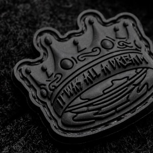 Biggies Crown PVC Murdered Out MINI Patch
