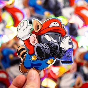 Street King Mario Sticker