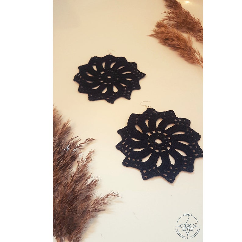 Crochet Mandala Style Earrings