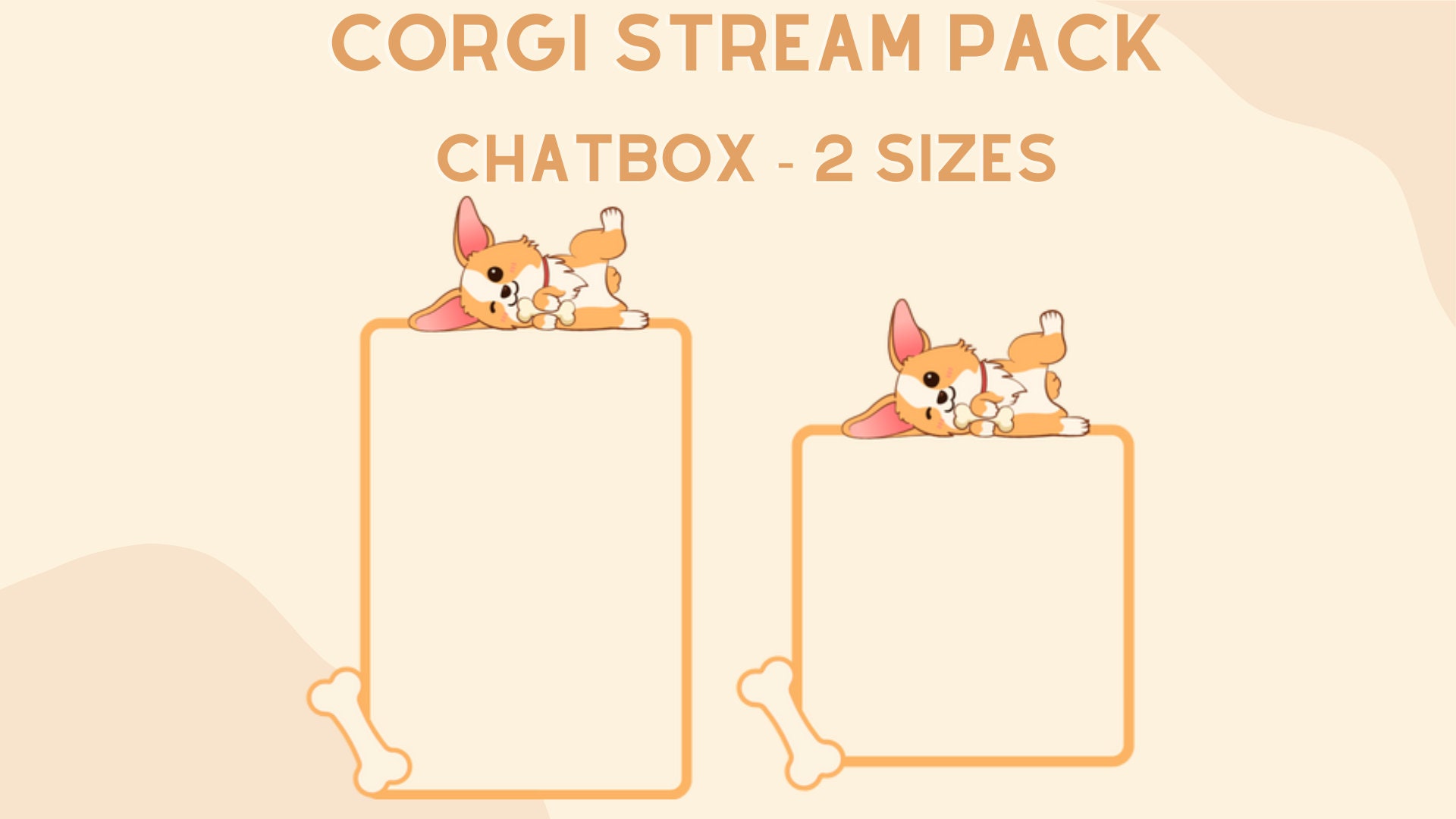 Corgi Stream Package for Twitch Animated Corgi Dog Cute - Etsy