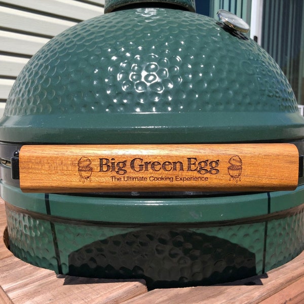 Big Green Egg Fully Customizable Laser Engraved Images/font OEM Replacement Made with Real African Teak!