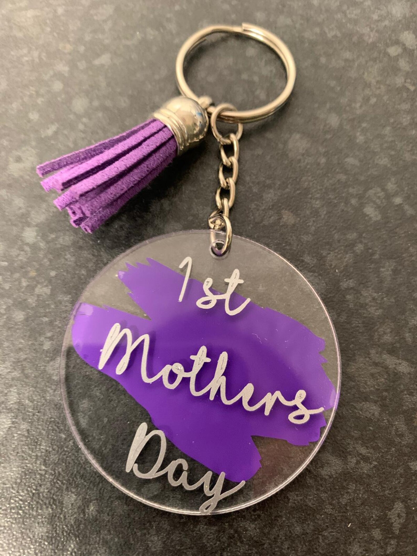 Personalised 1st Mothers Day Keyring Mothers Day Acrylic Etsy