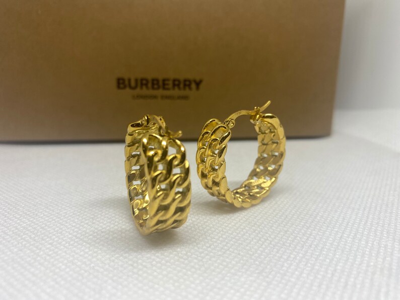 Small Hoop Earrings Medium Minimal Hoop Earrings Thick 18k Gold Hoop Earrings Huggie Gold Hoop Earrings
