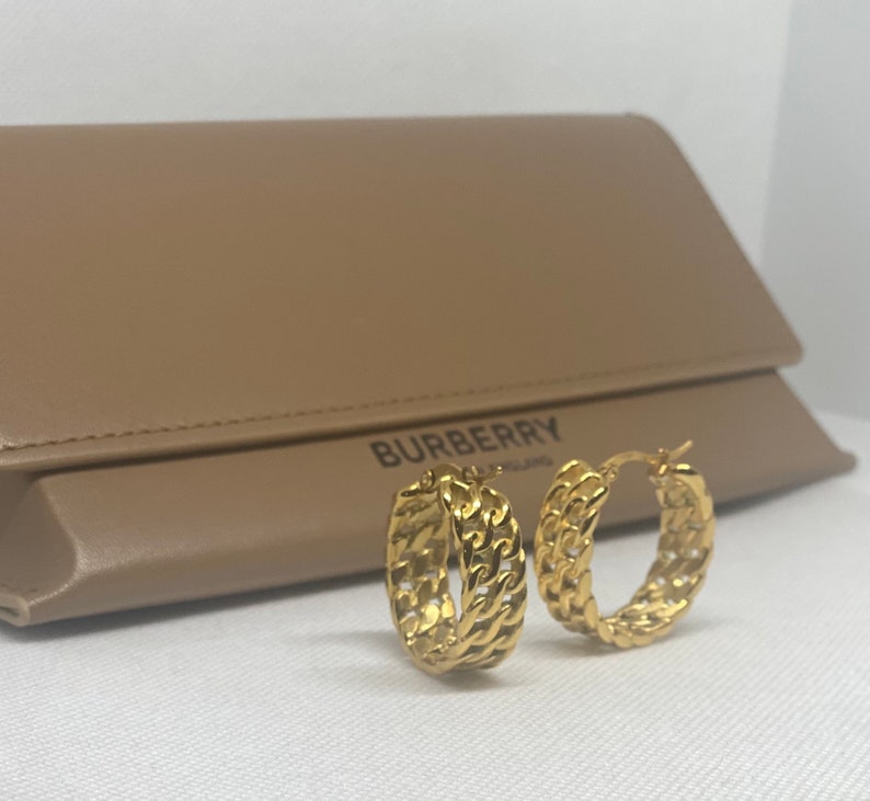 Small Hoop Earrings Medium Minimal Hoop Earrings Thick 18k Gold Hoop Earrings Huggie Gold Hoop Earrings