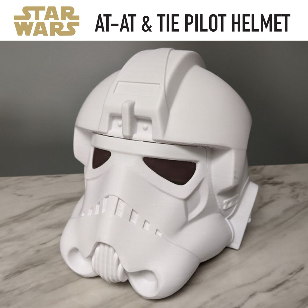 Tie pilot helmet 3d large print