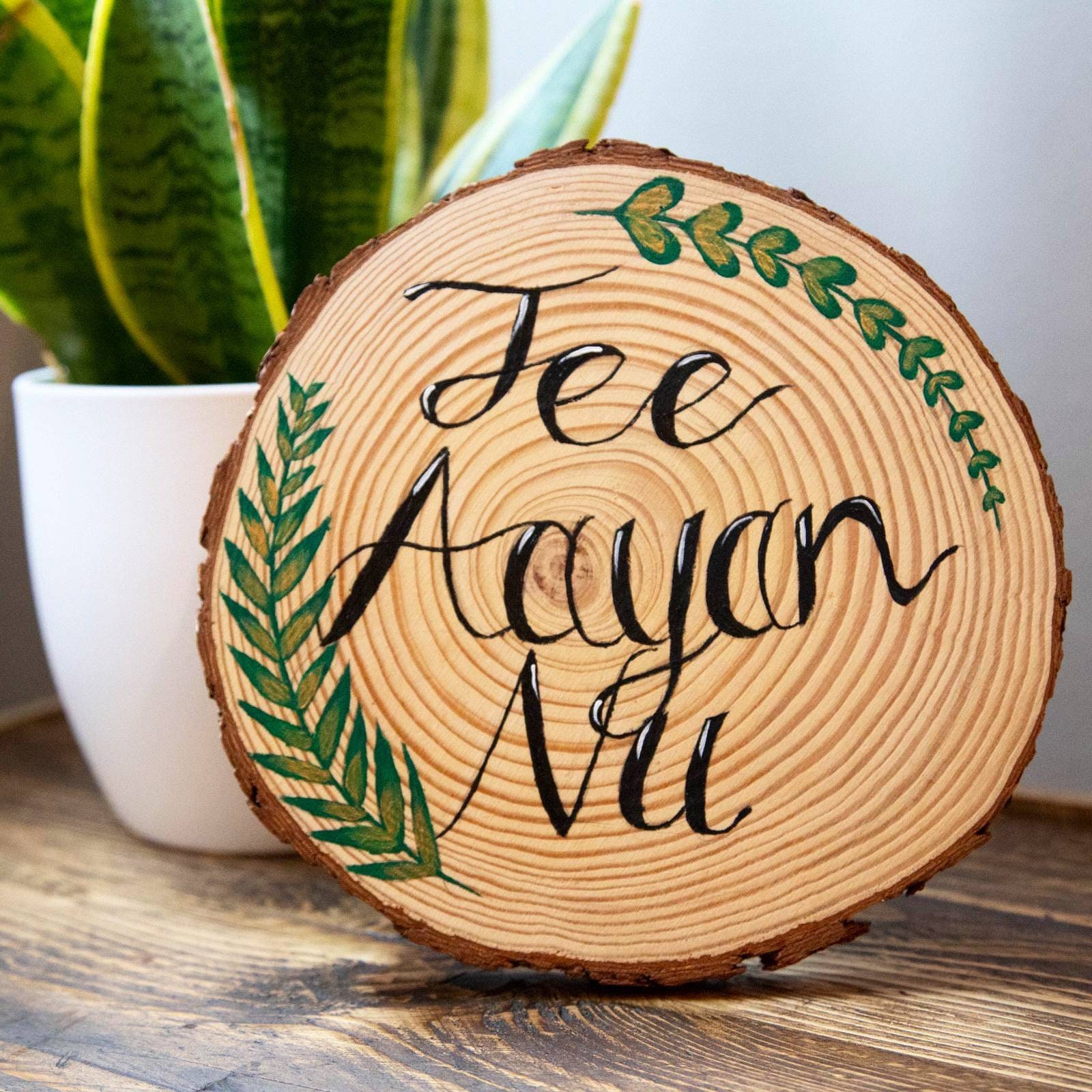 sign in Punjabi Jee Aayan Nu on wood piece for home Etsy