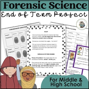 Who Let the Dogs Out? Forensic Science Stations Review Game | Middle School Mystery Activity | CSI Classroom Game | Printable