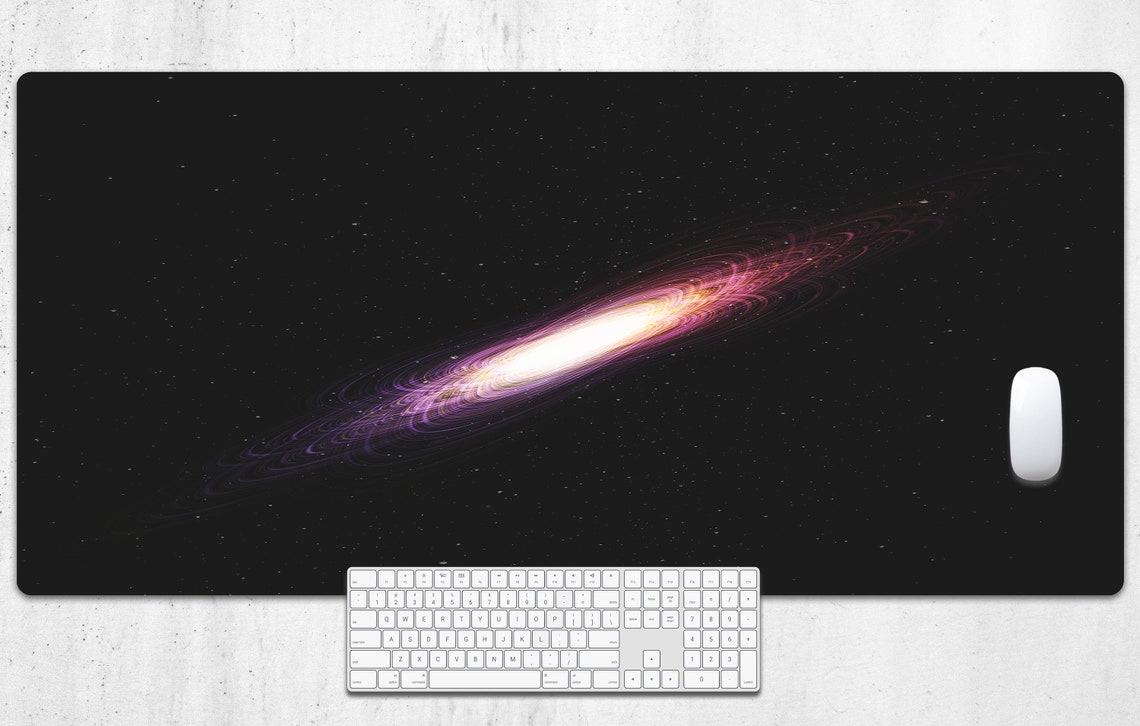 Abstract Star Light On Galaxy Desk Pad Extra Large Desk Mat | Etsy