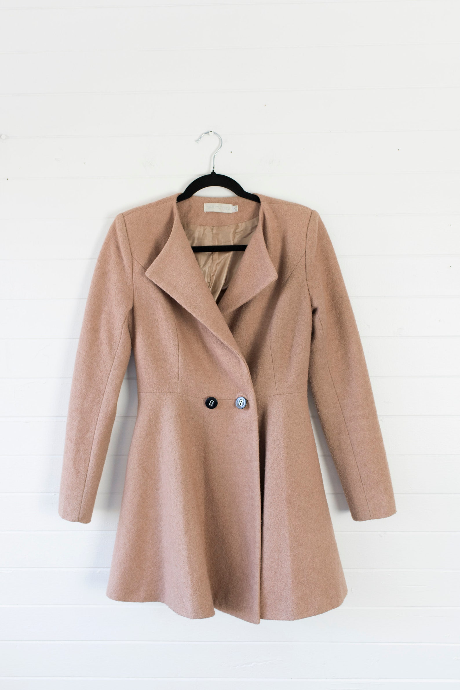 Vintage Japanese Brand Fit and Flare Peacoat Coat in Camel | Etsy
