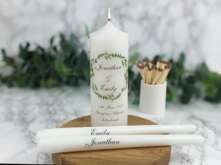 Hosley 11.5 High White Wedding Unity Candle Set. Great for Weddings Party  Special Events and Emergency Lighting Reiki Spa Meditation. W5 – The Hosley  Store