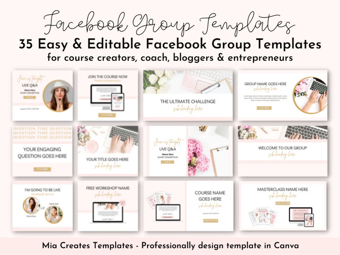 Facebook Group Templates Editable Canva Templates Facebook Etsy Facebook Group Templates Editable Canva Templates Facebook Etsy
