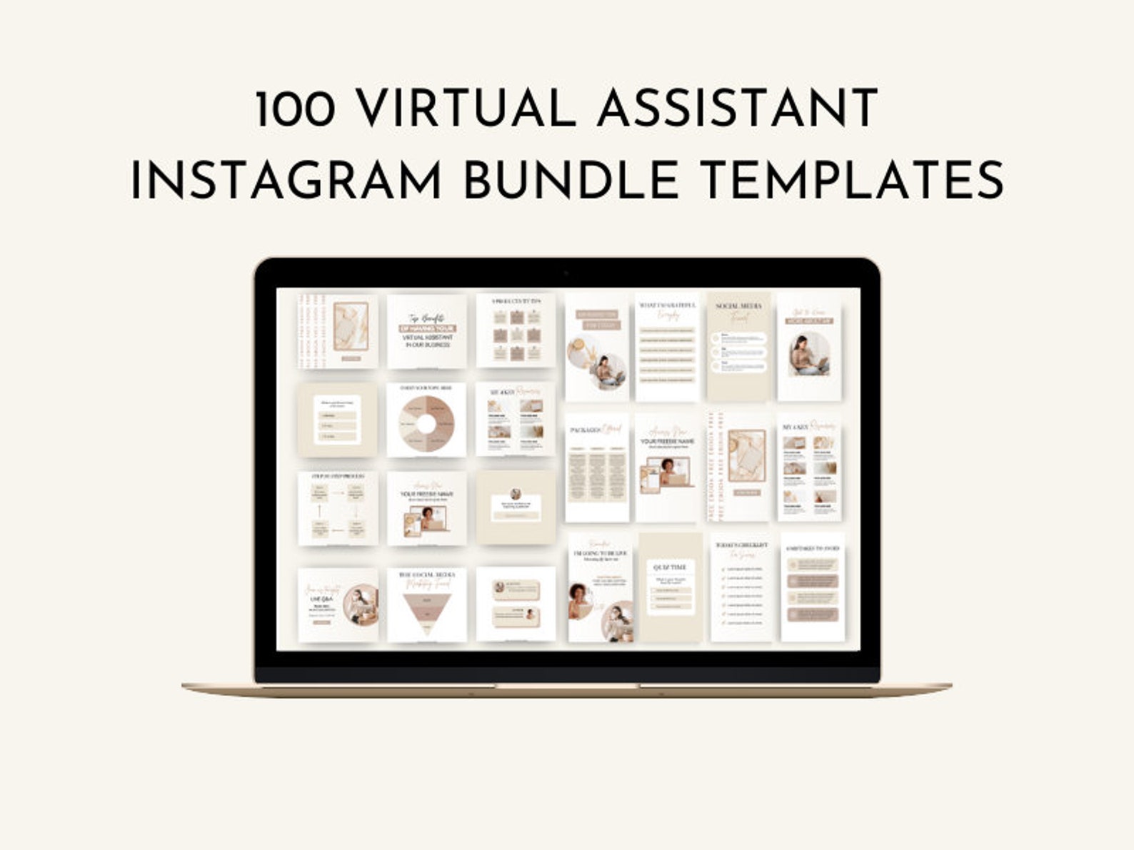 Virtual Assistant Template Bundle VA Instagram Templates - Etsy