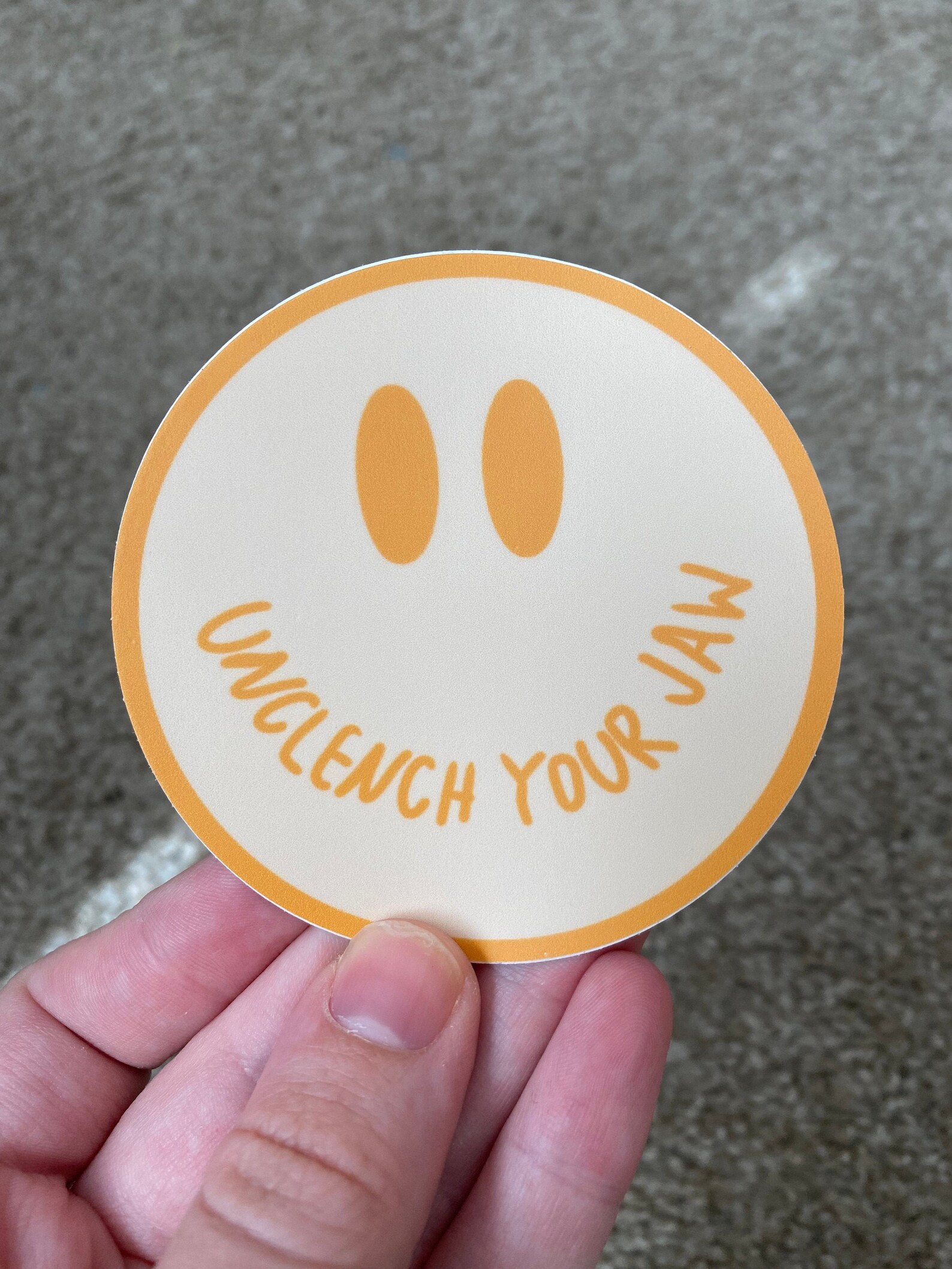 Unclench Your Jaw Sticker Etsy